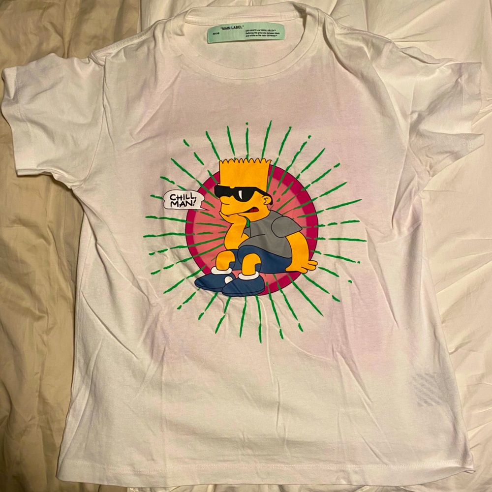 Off-white bart simpson tshirt